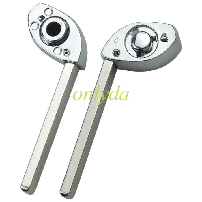For Buick remote key shell with round badge place, pls choose the button
