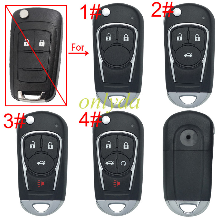 For Opel  remote key shell with round badge place, pls choose the button