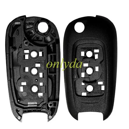 Super Stronger GTL shell for Opel Buick 2 button flip remote key shell with HU100 blade