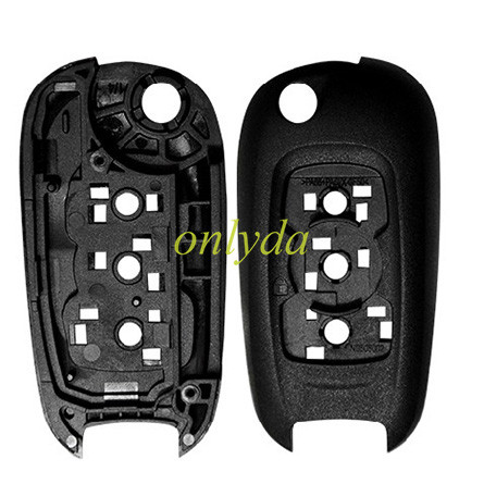 Super Stronger GTL shell for Opel Buick 2 button flip remote key shell with HU100 blade