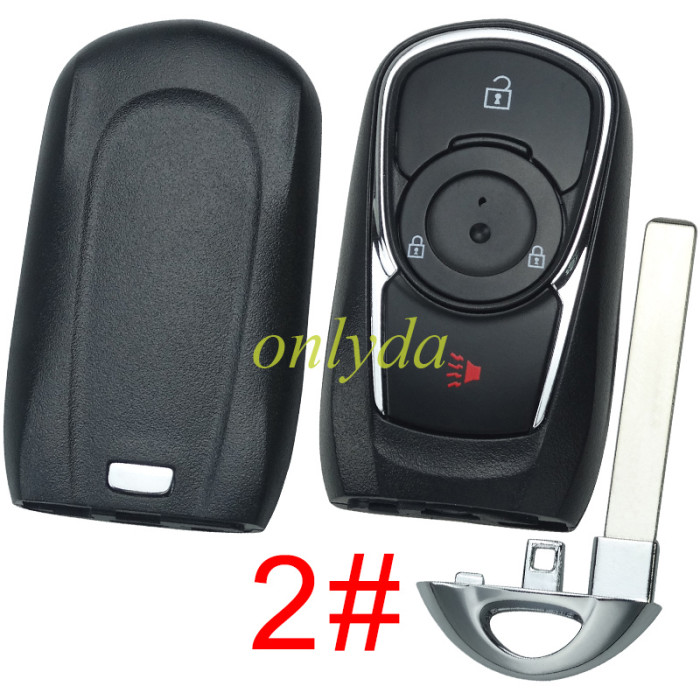For Buick remote key shell without badge place, pls choose the button