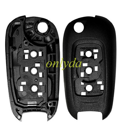 Super Stronger GTL shell for  opel Buick 3 button flip remote key shell with HU100 blade