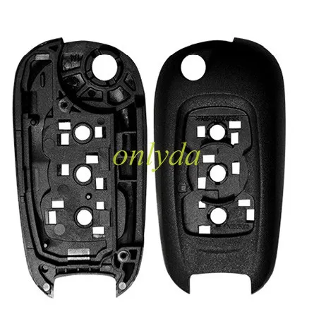 Super Stronger GTL shell for  opel Buick 3 button flip remote key shell with HU100 blade