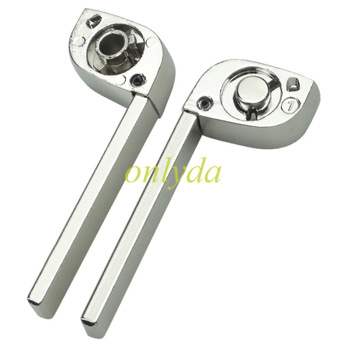 For Opel remote key blank HU100 blade with round badge place, pls choose the button