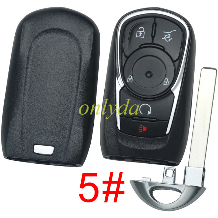 For Buick remote key shell without badge place, pls choose the button
