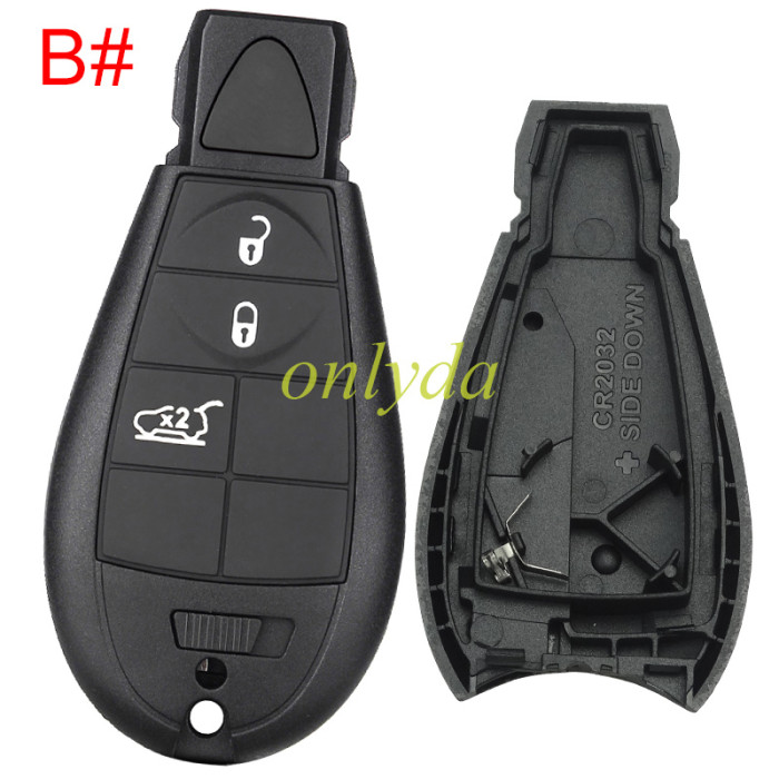 For Chrysler button remote key shell ， pls choose key shell