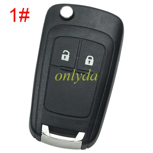 For Buick remote key blank HU100 blade with round badge place, pls choose the button