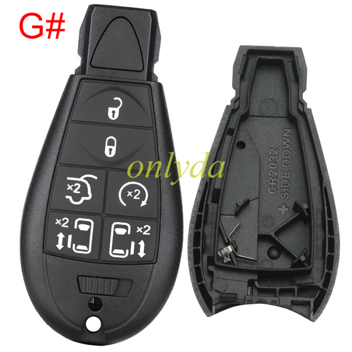 For Chrysler button remote key shell ， pls choose key shell