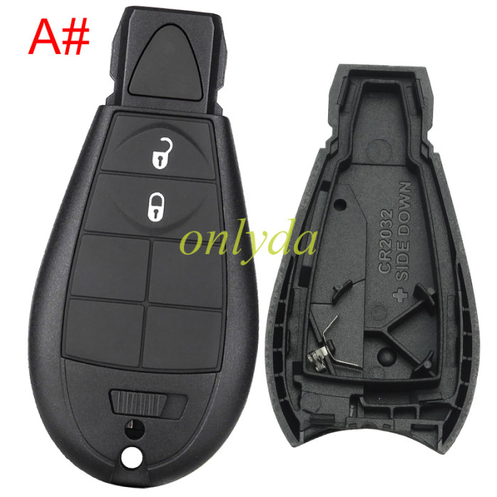 For Chrysler button remote key shell ， pls choose key shell