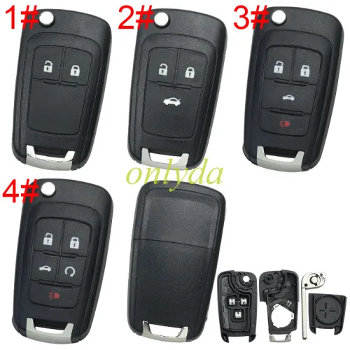 For Buick remote key blank HU100 blade without badge place, pls choose the button
