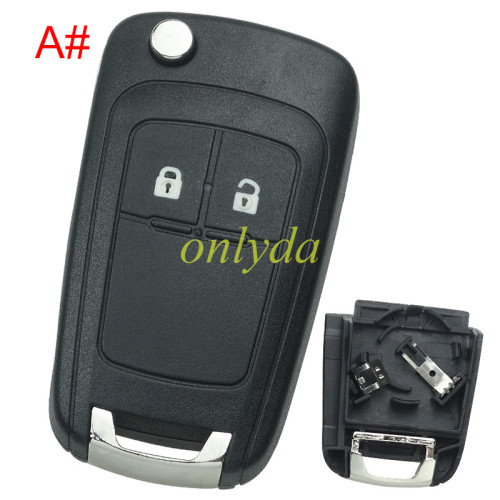 For Opel  remote key shell replacement  with battery clamp with round badge place,   pls choose the button and blade