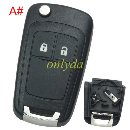 For Opel  remote key shell replacement  with battery clamp with round badge place,   pls choose the button and blade