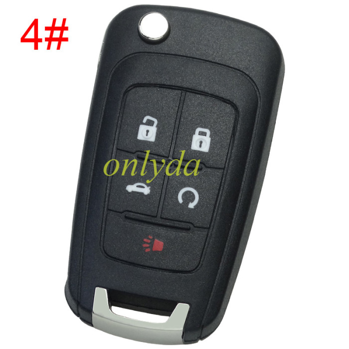 For Buick remote key blank HU100 blade with round badge place, pls choose the button