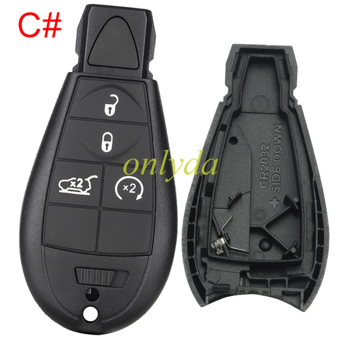 For Chrysler button remote key shell ， pls choose key shell