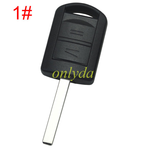 For Opel remote key shell 2button with battery holder, pls choose the blade