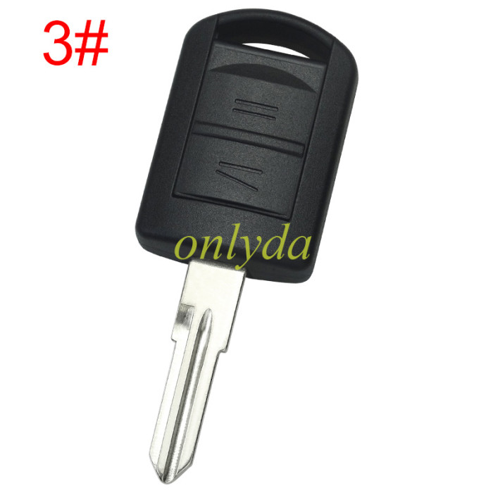 For Opel remote key shell 2button with battery holder, pls choose the blade