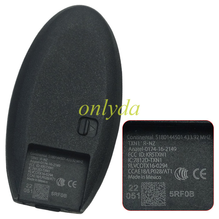 original  nissan   Car FOB Keyless Smart Remote Key 3 button  For Nissan Altima Teana Sylphy 2019+ 433Mhz 4A HITAG AES Chip
