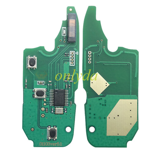 For Fiat Delphi BSI 3 button remote key 7946 Chip and 433.92Mhz Transponder: ID46 / Hitag2 (black) As Model:  (Delphi BSI System) Fiat:Fiorino 2008-2017 QUBO 2008-2016 Peugeot:Bipper CITROEN:Nemo