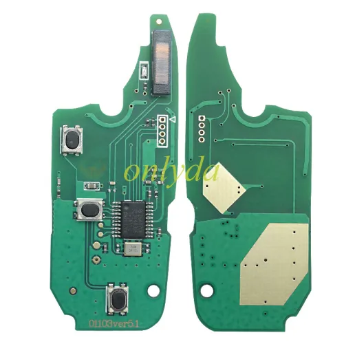 For Fiat Delphi BSI 3 button remote key 7946 Chip and 433.92Mhz Transponder: ID46 / Hitag2 (black) As Model:  (Delphi BSI System) Fiat:Fiorino 2008-2017 QUBO 2008-2016 Peugeot:Bipper CITROEN:Nemo