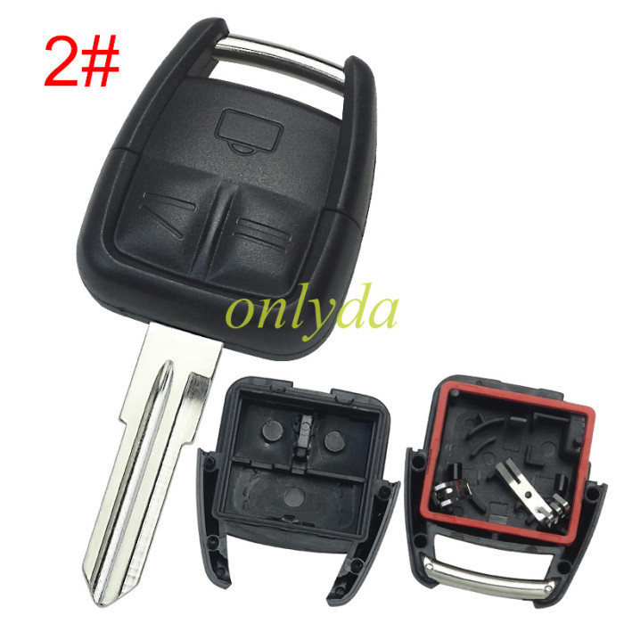For Opel remote key shell 3button with battery holder, pls choose the blade
