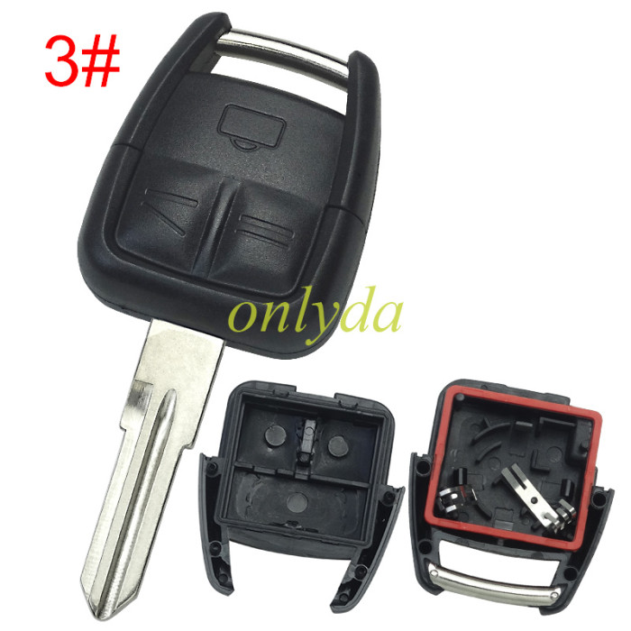 For Opel remote key shell 3button with battery holder, pls choose the blade