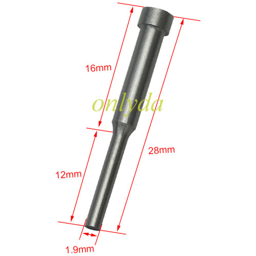 flip key pin used for flip remote key,  length 28mm,diameter 1.9mm