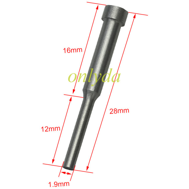 flip key pin used for flip remote key,  length 28mm,diameter 1.9mm