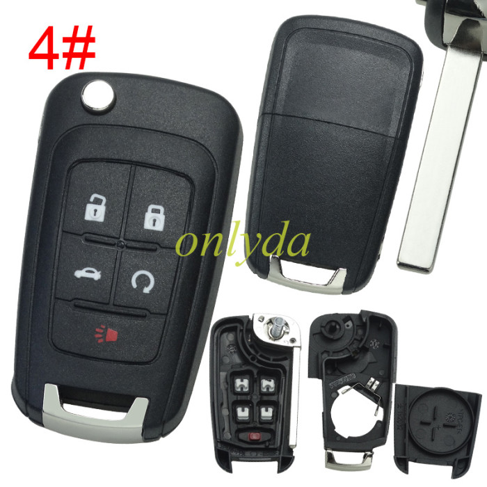 For Opel remote key shell with original badge place, blade HU100. pls choose the button