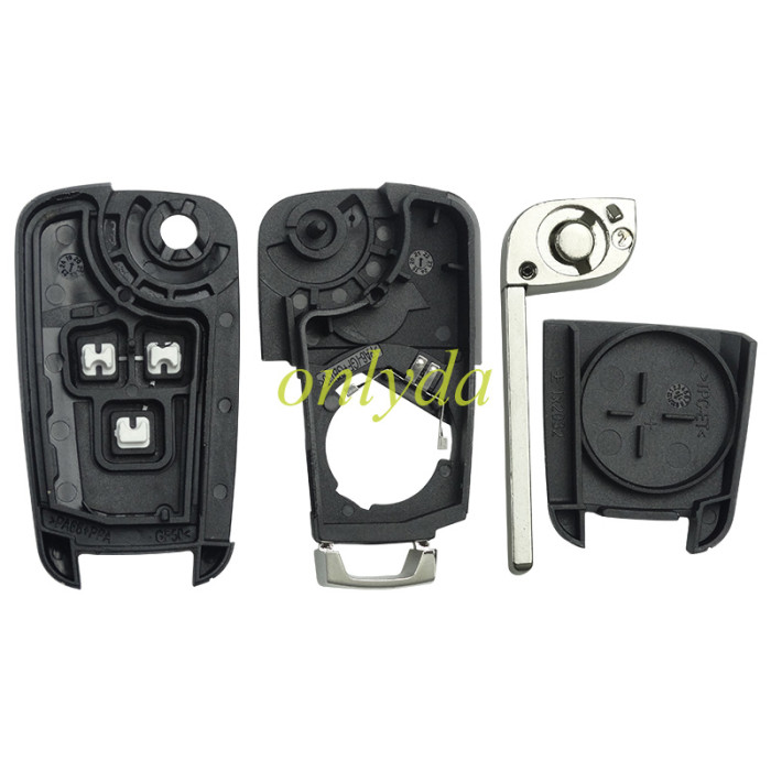 For Opel remote key shell with original badge place, blade HU100. pls choose the button