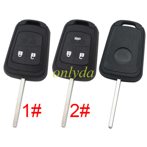 For Opel remote key shell with blade HU100 with round badge, pls choose the button