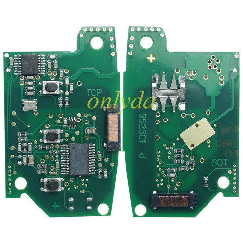 For Keyless GO Ford 3 button remote key Ford Mondeo/ Kuga with 433mhz        FCC  3M5T-15K601-DC 5WK48794