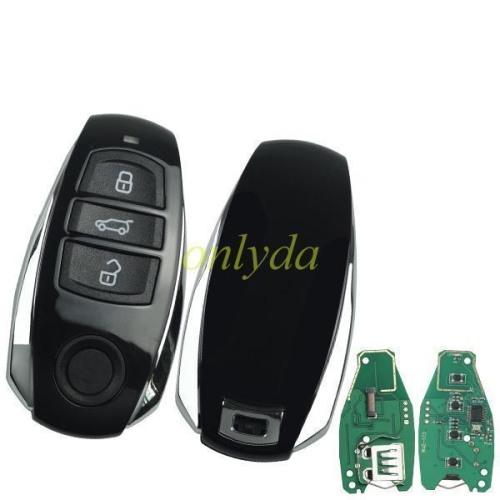 For VW Touareg 3 button remote key with 868MHZ unkeyless  7P6 959 754 AL PCF7945A/HITAG VAG 2010-2018 Touareg
