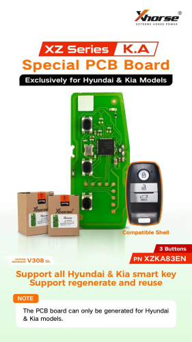 Xhorse smart remote key for Hyundai/Kia model 3Button  PN: XZKA83EN