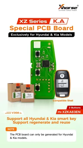 Xhorse smart remote key for Hyundai/Kia model 3Button  PN: XZKA83EN