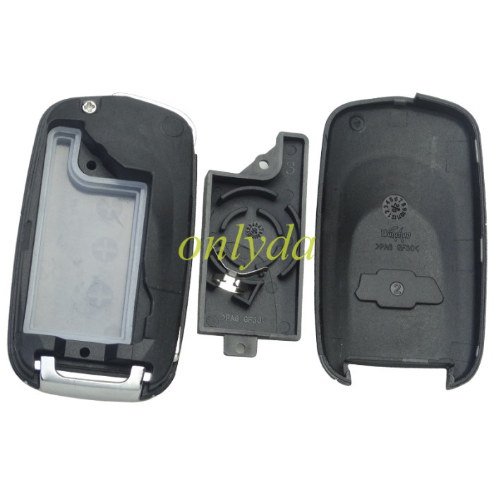 For Chevrolet 3 button remote key shell with cross badge, pls choose the blade