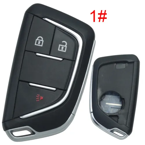 For Cadillac modified remote key shell with badge place, pls choose the button type