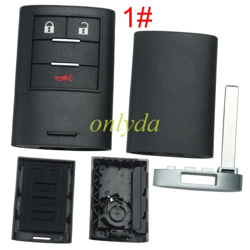 Super Stronger GTL shell for Cadillac remote key shell with badge place, pls choose the button type
