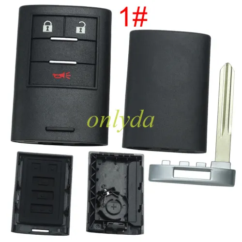 Super Stronger GTL shell for Cadillac remote key shell without badge place, pls choose the button type