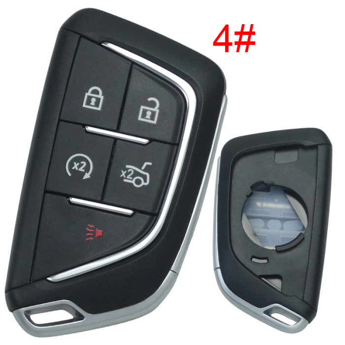 For Cadillac remote key shell with badge place, pls choose the button type