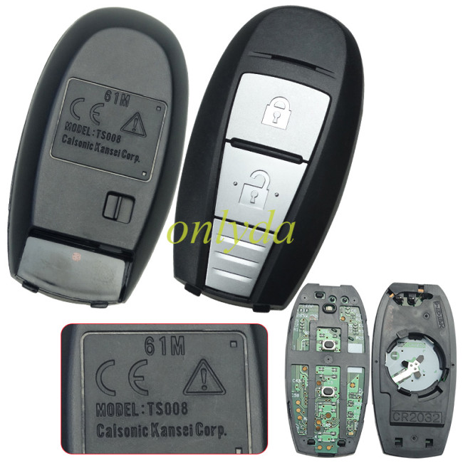 Original Suzuki:Swift/SX4/Vitara/S-CROSS-2 Button 433 mhz PCF7952X(HITAG 3) 47 CHIP KEYLESS GO TS008 61M