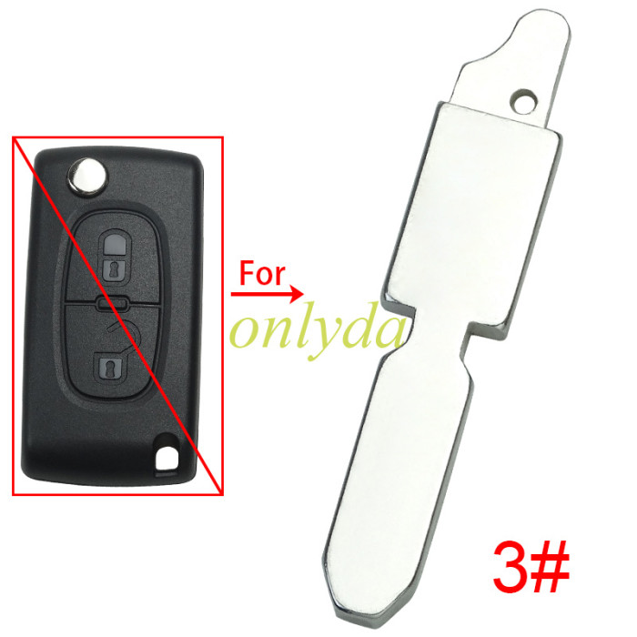 blade for Peugeot Citroen flip key, pls choose the type you need 1#-VA2 2#-HU83 3#-NE78 4#-NE73