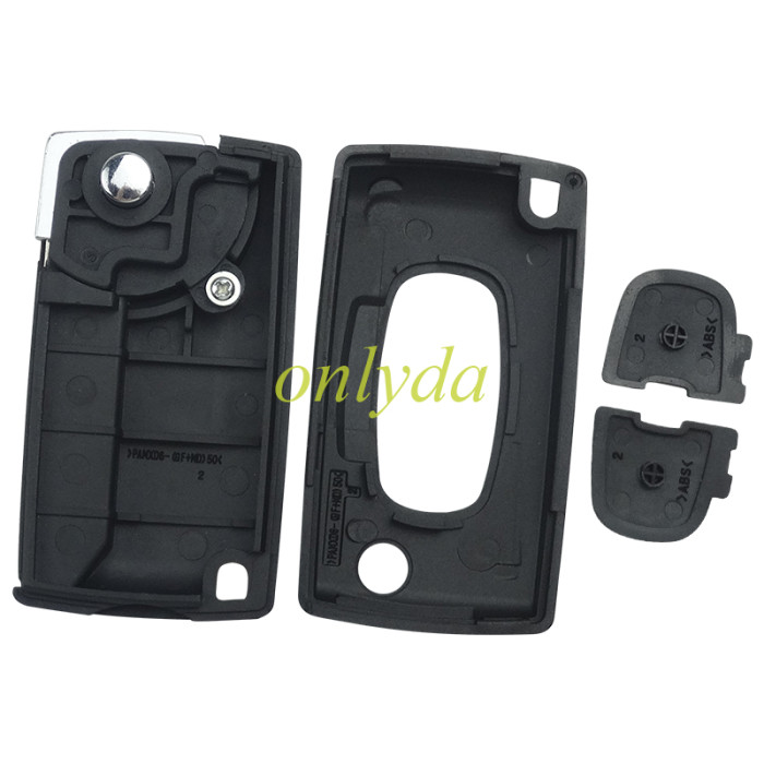 For  Citroen 2 button remote key shell with MIT11R Blade for Peugeot 4007 5008