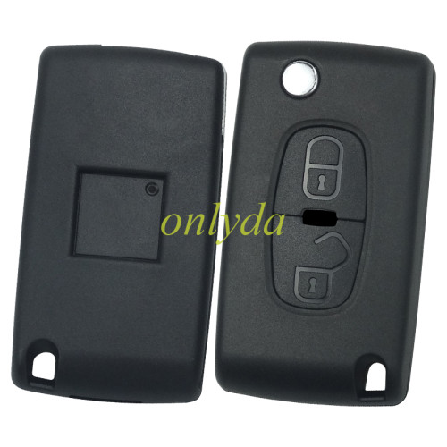 For  Citroen 2 button remote key shell with MIT11R Blade for Peugeot 4007 5008