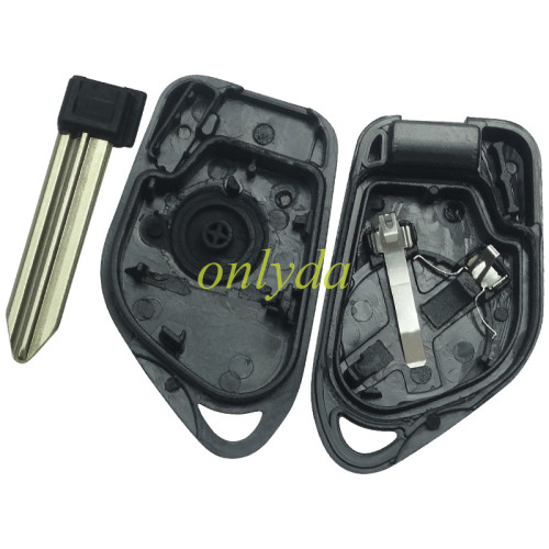 For Citroen 1 button remote  key blank with 4 track blade without badge