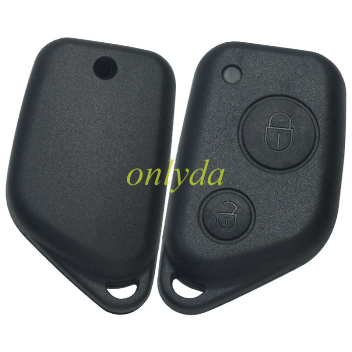 For  Peugeot 2 button remote  key blank with 4 track blade (without badge)
