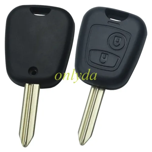 For Peugeot Citroen 2 button remote key blank with blade SX9, without badge
