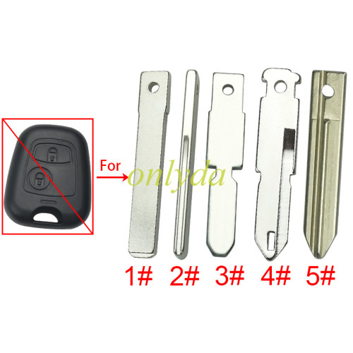 blade for Peugeot Citroen remote key shell, pls choose the type you need