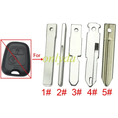 blade for Peugeot Citroen remote key shell, pls choose the type you need
