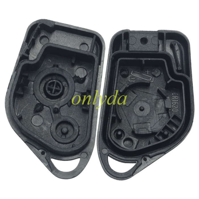 For Citroen 2 button remote  key blank (with battery part without badge) SX9 blade