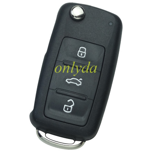 For VW New 202AD Model  3 button key blank After 2011 （original key shell ） without blade